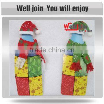 Sell well new type christmas decoration single wine bottle holder