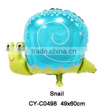 2016New Design Snail shaped foil balloon inflatable helium balloon