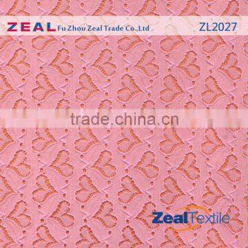 Fashion nylon raschel cheap floral lace fabric