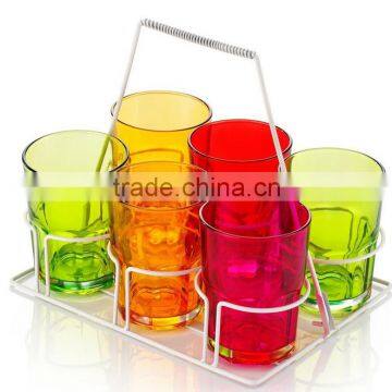 7.3*8.5cm alabaster glass crystal votive candle holder set
