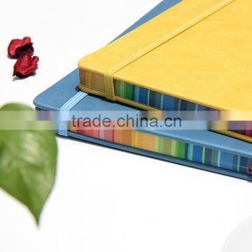Thermo pu Hardcover Custom Notebooks Journals With Rainbow Strip photo-2
