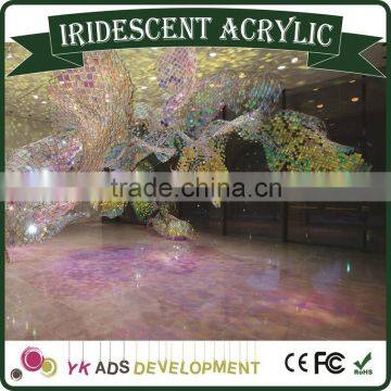 Hot Sale Beautiful Iridescent Acrylic Sheet Fluorescent /dichroic mirror