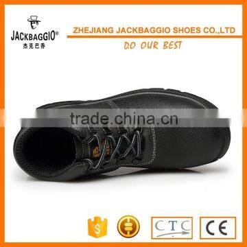 Factory High Quality Genuine Leather Rubber Sole Safety Shoes photo-3