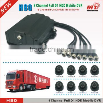 H.264 bus truck car MDVR , 3G+4G+WIFI+RJ45 network surveillance 8ch mobile dvr recorder with CE ,H80 series