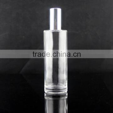 clear lotion glass bottle with golden pump