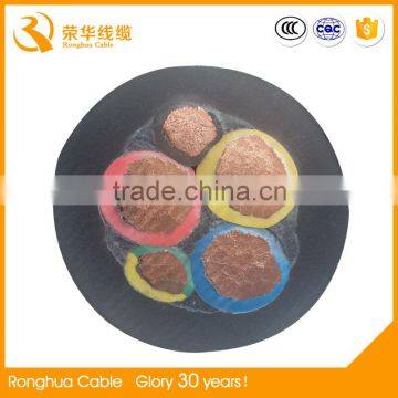 oxidation resistance rubber electrical power copper conductor rubber cable