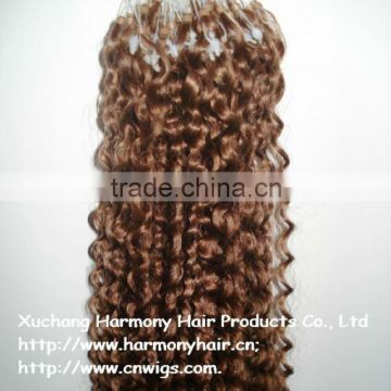 QUALITY best remy hair extension curly micro ring