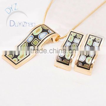 square earrings and pendant necklace pendent jewelry for enamel necklaces jewelry set