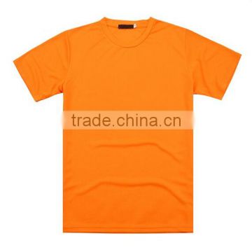 2016 very cheap orange promitional training tshirt wholesale