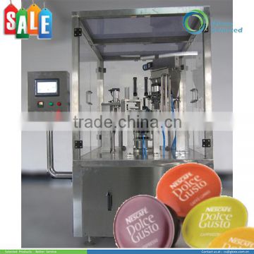 T Rotary Type Automatic Coffee Capsule Filling and Sealing Machine