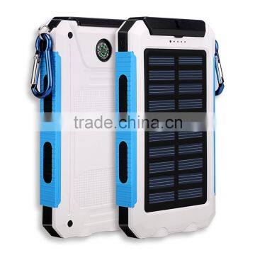 8000mAh Solar Power Bank Universal Portable Power Bank