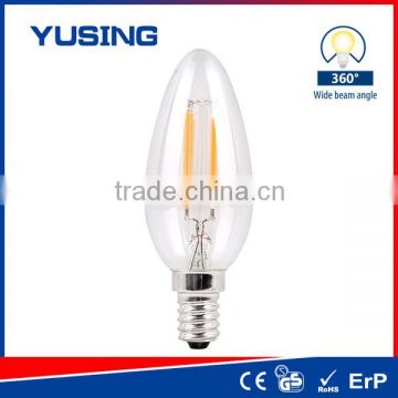 LED Candle Bulb For Chandeliers 4W LED Filament Candle Bulb