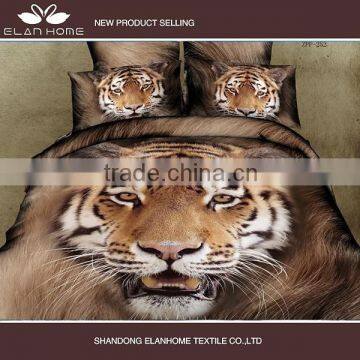 100% cotton new design 3D printed animal comforter cover set