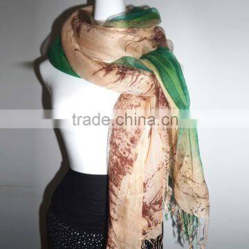 Fashion printed viscose scarf