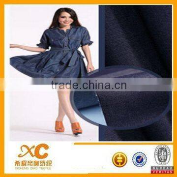 4.5oz yarn dyed tencel denim fabric for dress