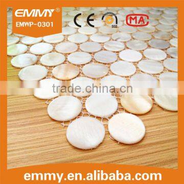 2016 New Design Washroom/Kitchen Wall Decorative White Freshwater MOP Shell Mosaic Tile photo-5