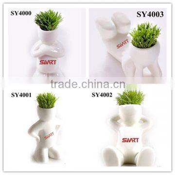 Small White Table Grass Dolls photo-5