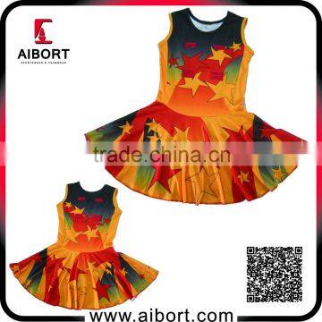 Digital print netball dress women dress sample available OEM factory