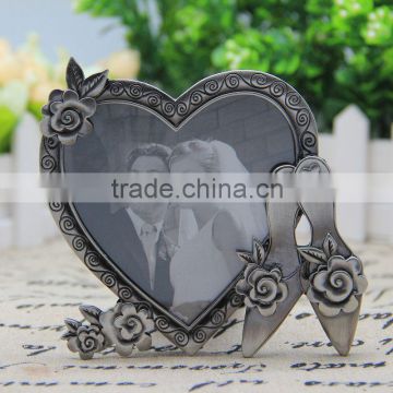 European style fashion alloy set back to the back of the bedroom decoration photo frame, creative heart, wedding photo frame