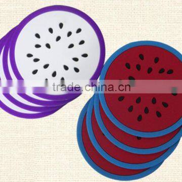 Custom Cheap Printed Rubber Soft Pvc Felt Sublimation Coffee Or Tea Plate Cup Coaster Holder Set For Hotel Bar photo-3