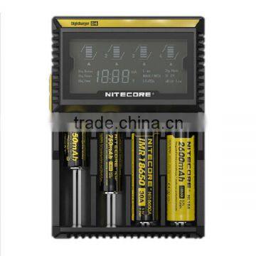 Fuzecheng Wholesale Crazy Hot LCD Dispaly 18650 26650 Battery Charger Authentic Nitecore D4