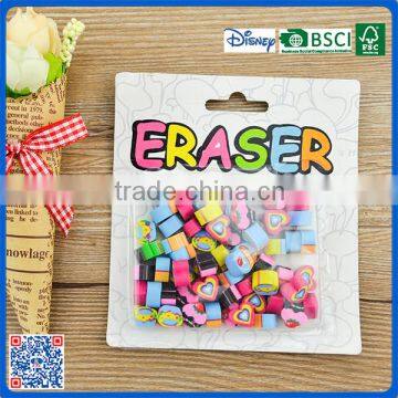 2016 Professional customization lovely extruded eraser for the kindergarten children