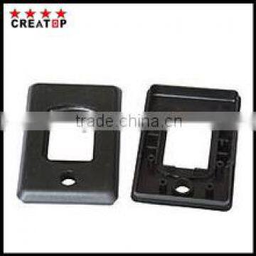 black injection insulation plastic rectangular cover of auto whit hole