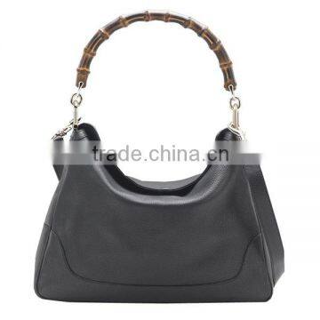 MD5-063 Guangzhou Lastest Bamboo Handle ladies fashion genuine leather handbags