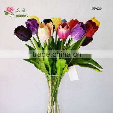 65cm Best quality pretty tulip floral arrangements single stem tulip