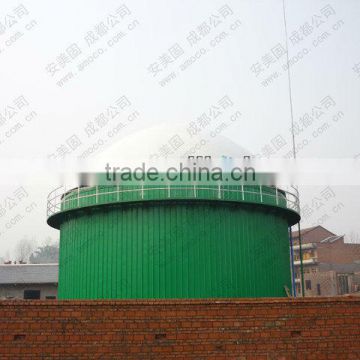 Double membrane bio-methane gas holder