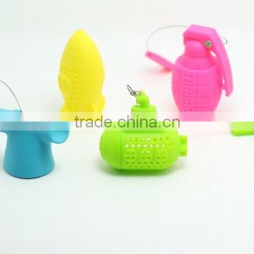 colorful silicone tea strainer