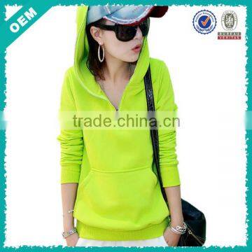 Women's OEM Hoodies Pullover With Zipper (lyh-060002)