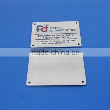 Good Quality custom metal name plate wholesale