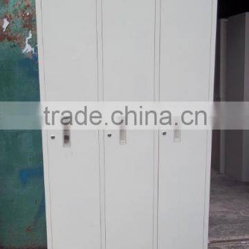 Knock down metal 3 doors storage locker