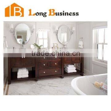 LB-JL2251 Brown Floor Standing Solid wooden Bathroom vanity