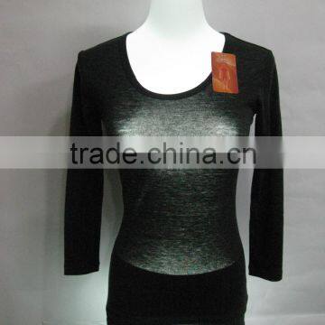 Keep warm long-sleeves oem brands ladies underwear for winter