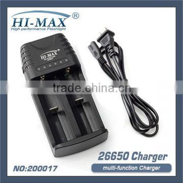 Portable 18650/26650 battery rechargeable xbeam led diving charger