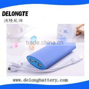 DELONG power bank factory price 20000mah real capacity lithium ion phone charger