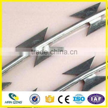 500mm outside diameter with 0.5mm coil wire razor barbed wire mesh fence