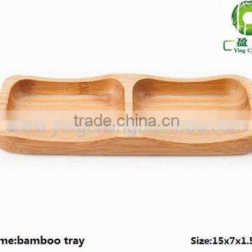 eco-friendly mini bamboo food dish