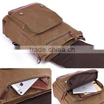 Vintage Canvas Backpack School Bag