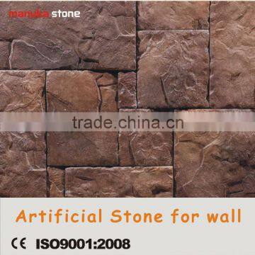 red artificial building stone