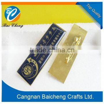 special design unique name badge/ security pin name tag for customized made in China