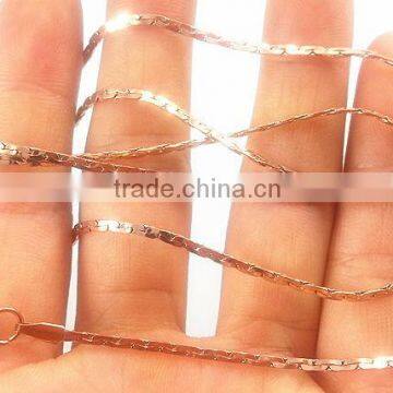 SN059 316l professional rose golden plated stainless steel necklaces for pendants jewelry