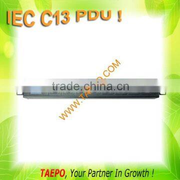 Standard 1.5U 8 ways IEC C13 PDU with current voltage display