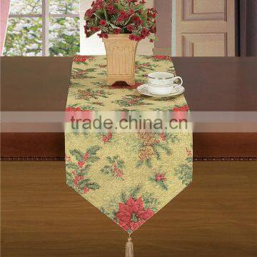 Poloyester Table Cloth/Flower Table Linen/Flower Prinnted Tablecloth/ photo-3