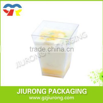 Made in China New design plastic clear disposable cake cups FDA/BPA Free