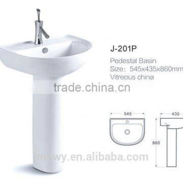 ceramic pedestal wash basin