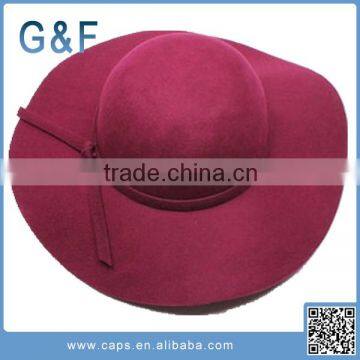 Customized Wholesale Felt Hat Wide Brim Felt Fedora Hat