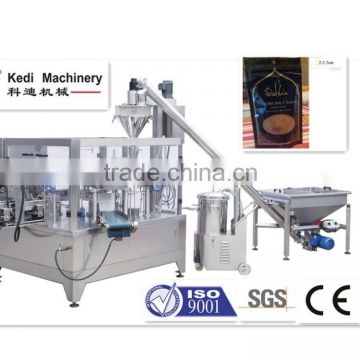 Powder automatic zipper bag pouch pakaging machine